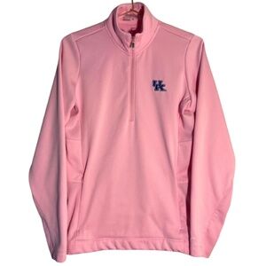 Nike University of Kentucky Golf Half Zip Pink UK